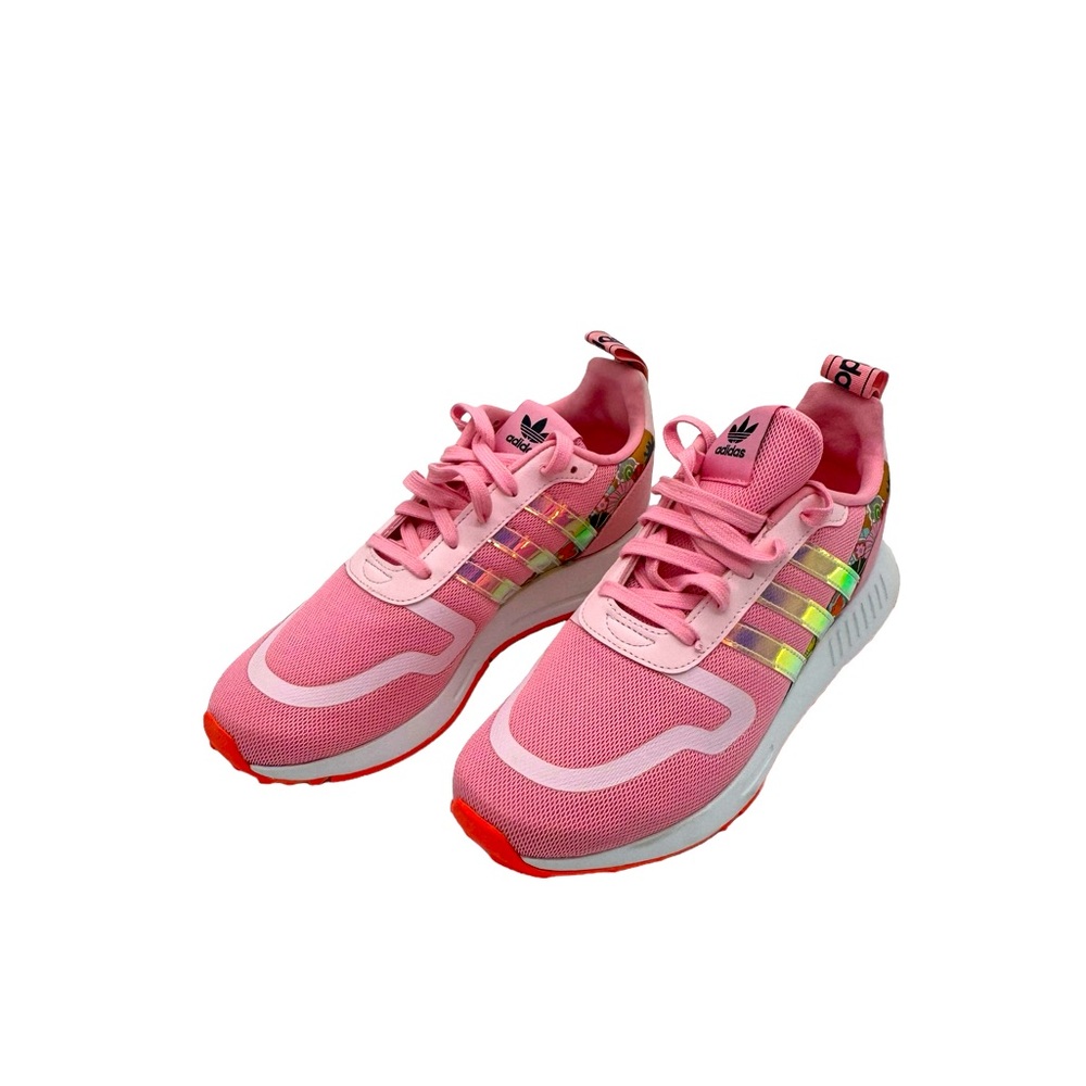 ADIDAS Pink With Floral Detail Sneakers Size 9/10